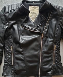 Black Leather Biker Jacket